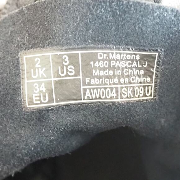 Dr. Martens‎ Kids 1460 Junior Lace Up Boots Black Cosmic Stars Size 3 Air Wair - Picture 6 of 11